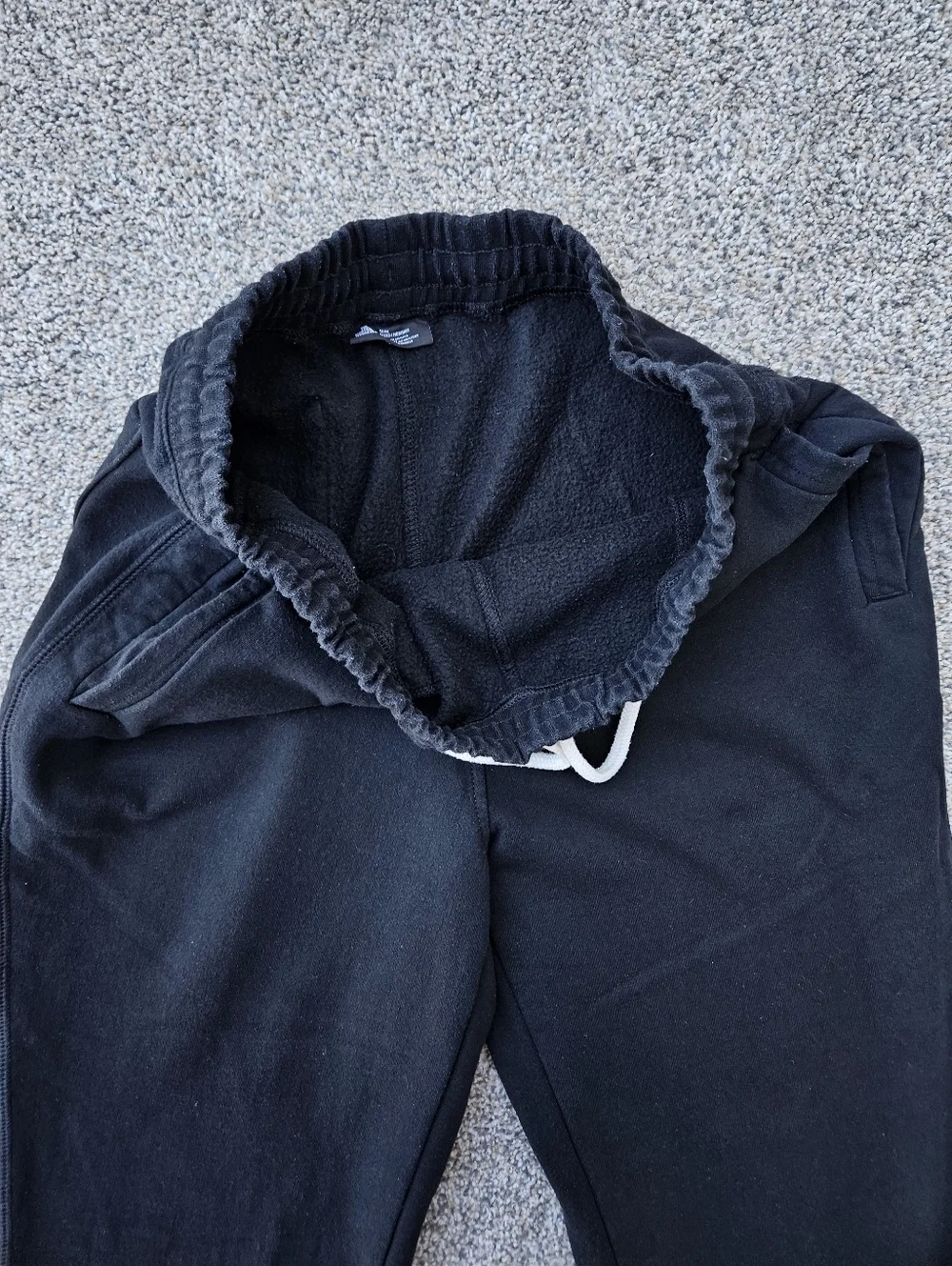 North Face Jogger Pants Black Tapered Sweatpants Pockets Warm Mens Size Medium